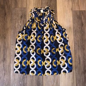 J. Crew Ruffle Neck Blouse